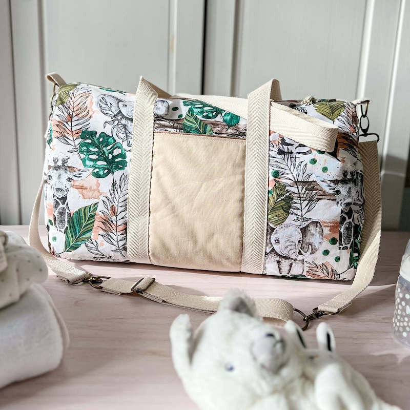 Sac a langer personnalisable "Savane"