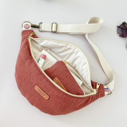 Banane personnalisable lin terracotta