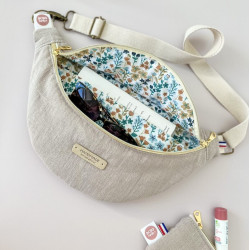 Banane personnalisable lin beige