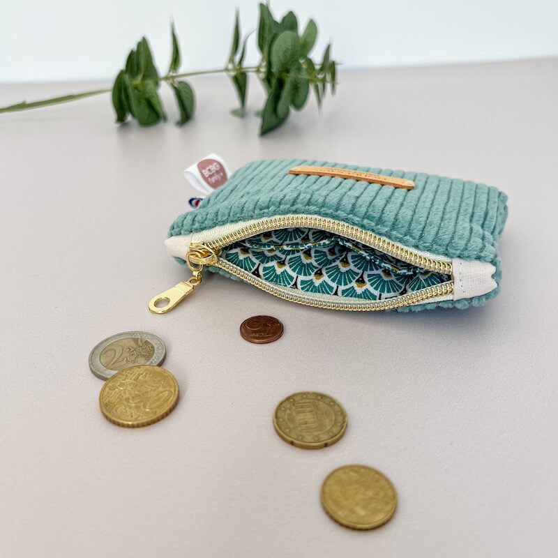 Porte-monnaie personnalisable doublure écailles