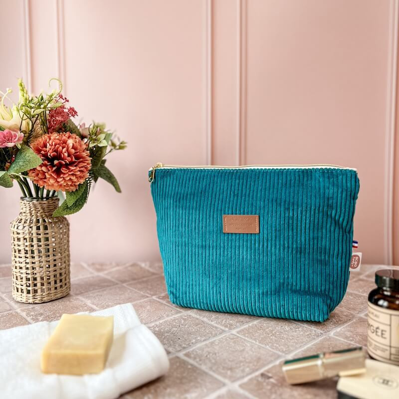trousse de toilette velours