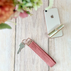 Porte clé personnalisé famille "Velours paprika"
