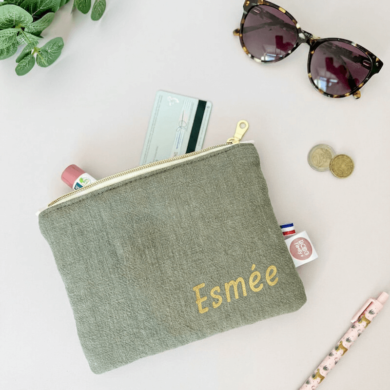 Pochette à maquillage personnalisable