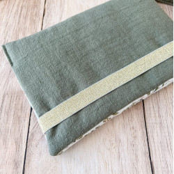pochette à langer nomade avec élastique doré fabrication française