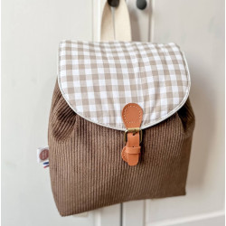 Sac maternelle personnalisé avec élégante bride imitation cuir