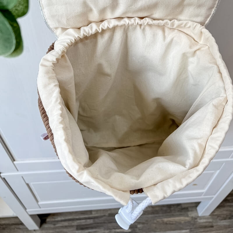 sac à dos personnalisable entièrement doublé sans coutures apparentes