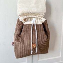 sac à dos personnalisable avec coulisse pour ne rien perdre