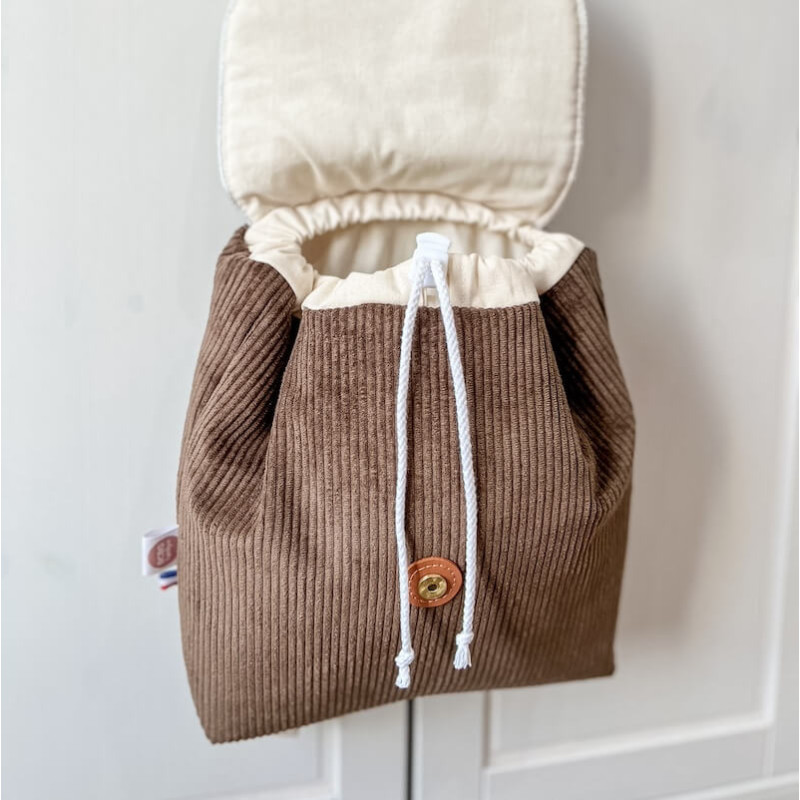 sac à dos personnalisable avec coulisse pour ne rien perdre