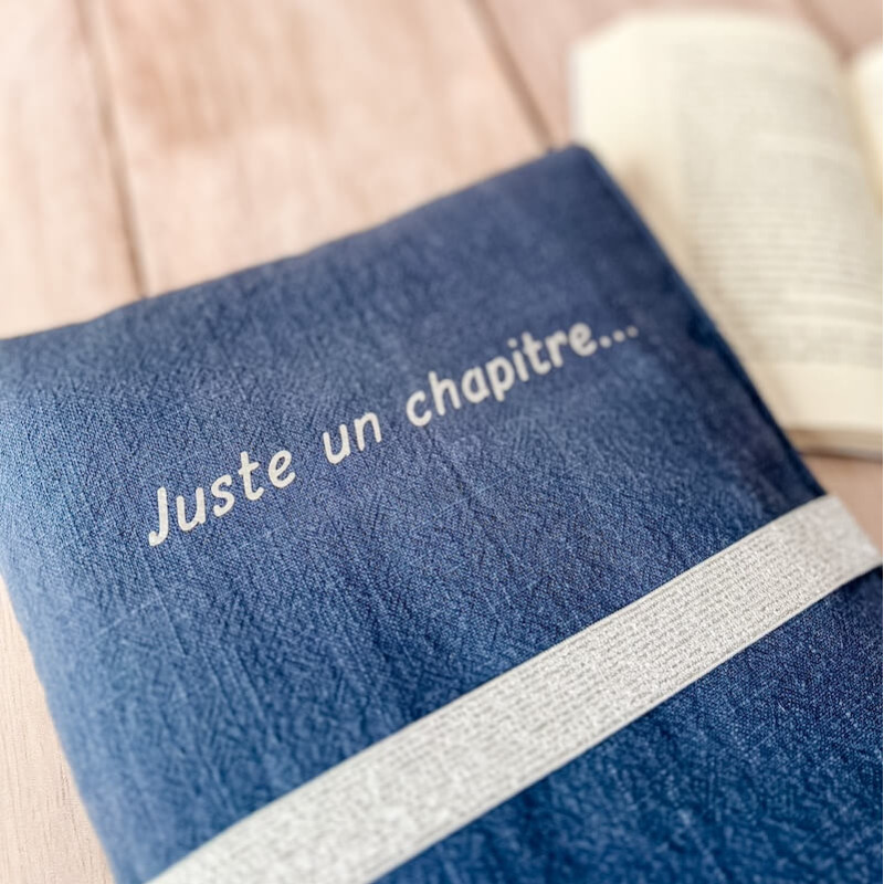 pochette pour livre avec personnalisation expression ou prénom