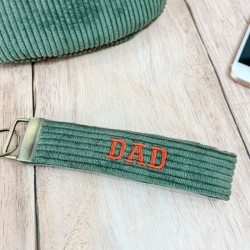 porte clés homme brodé avec "Dad"