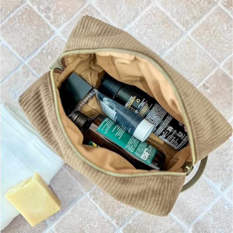 trousse de toilette homme personnalisable grande capacité