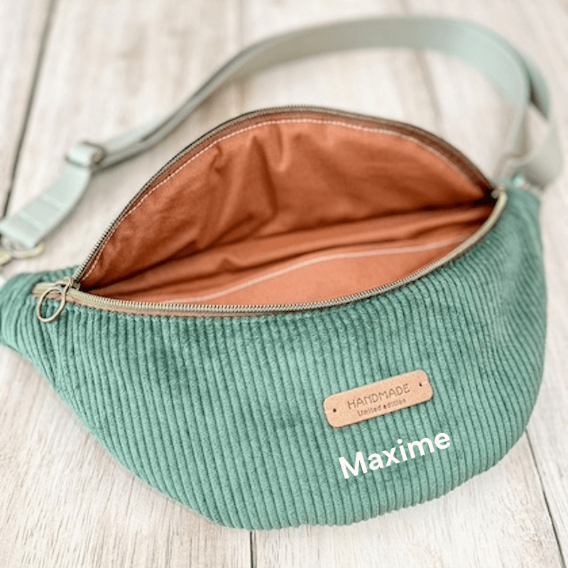 sac banane homme personnalisable avec prénom ou initiales