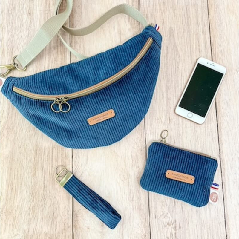 porte monnaie personnalisé homme avec banane et porte clé assorti