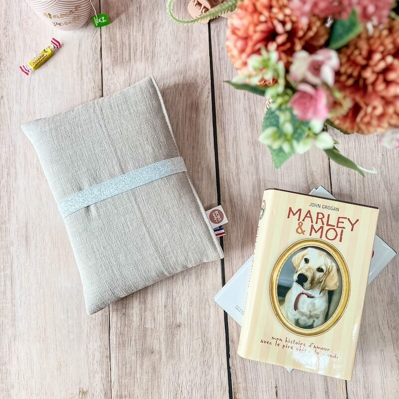 Pochette à livre personnalisable avec prénom ou expression