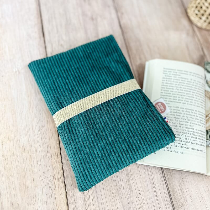 pochette pour livre avec élastique doré pour roman de poche