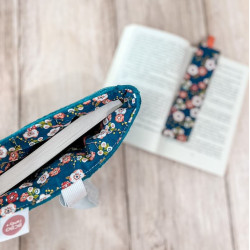 pochette pour livre avec doublure à motifs japonais "Hokkaido".