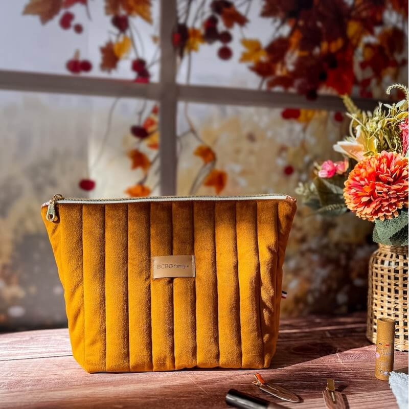 trousse de toilette velours