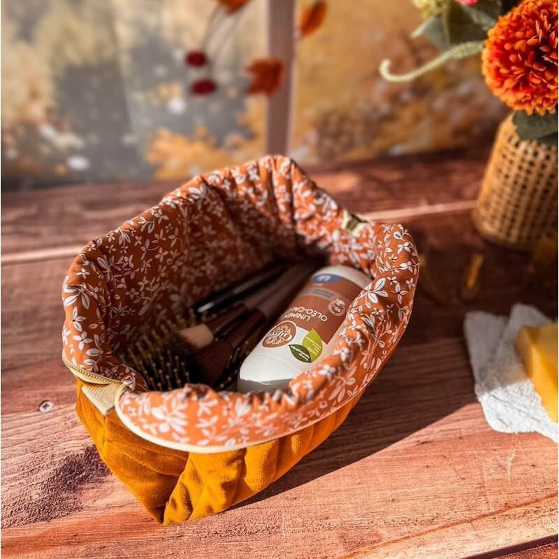 trousse de toilette personnalisable pour gros flacon