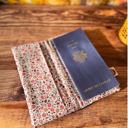 Livret de famille personnalisé doublure fleurie