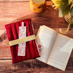 pochette pour livre en velours français